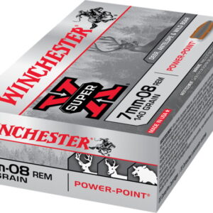 Winchester SUPER-X RIFLE 7mm-08 Remington 140 grain Power-Point Centerfire Rifle Ammunition