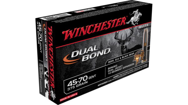 WINCHESTER DUAL BOND .45-70 GOVERNMENT 375 GRAIN BONDED DUAL JACKET 500 ROUNDS