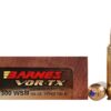 Barnes VOR-TX Ammunition 300 Winchester Short Magnum (WSM) 165 Grain TTSX Polymer Tipped Spitzer Boat Tail Lead-Free 500 rounds