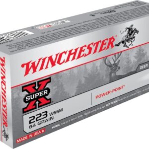 Winchester Super-X Ammunition 223 Winchester Super Short Magnum (WSSM) 64 Grain Power-Point 300 round